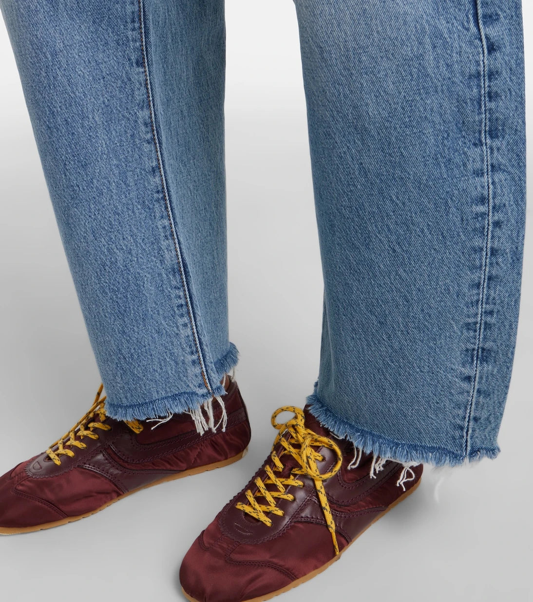 Frame - Bubble cropped barrel-leg jeans