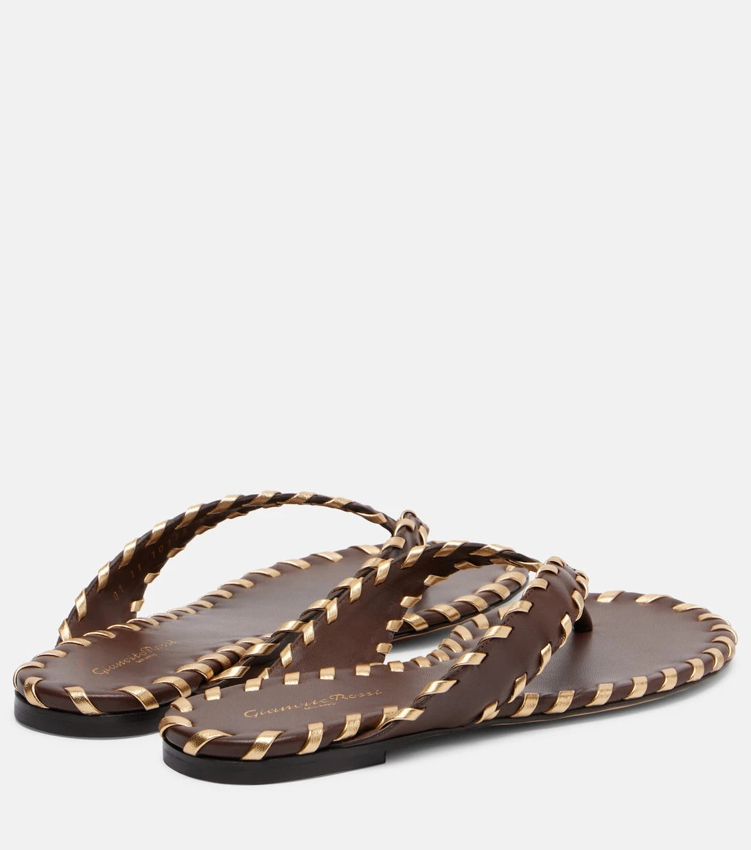 Gianvito Rossi - Zaira leather thong sandals