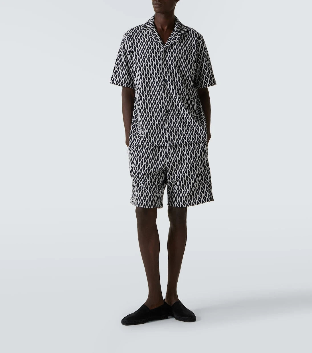 Orlebar Brown - Printed cotton-blend terry shirt
