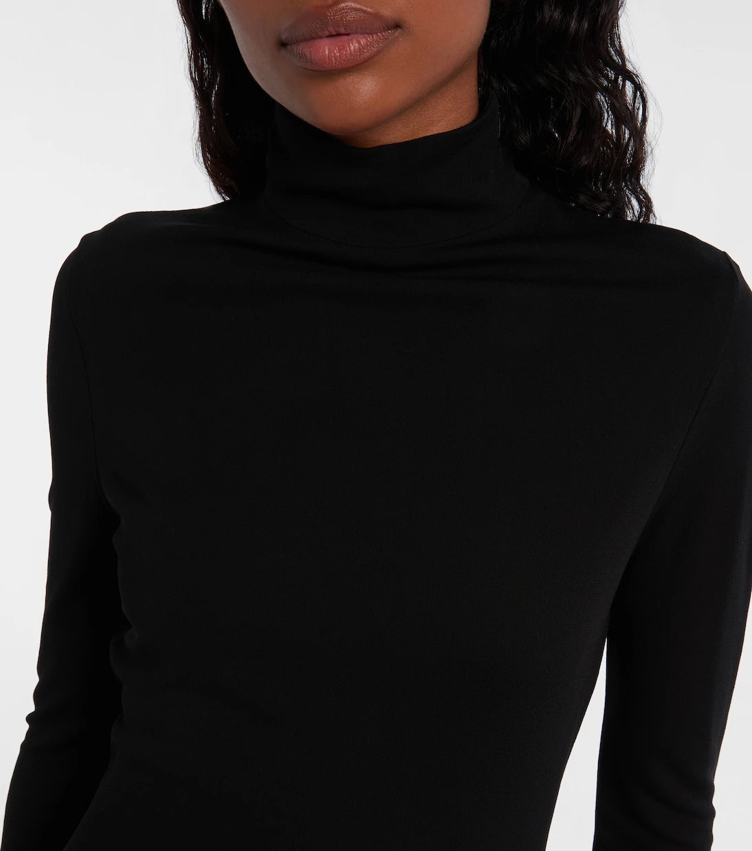Alaïa - Heart cutout jersey midi dress