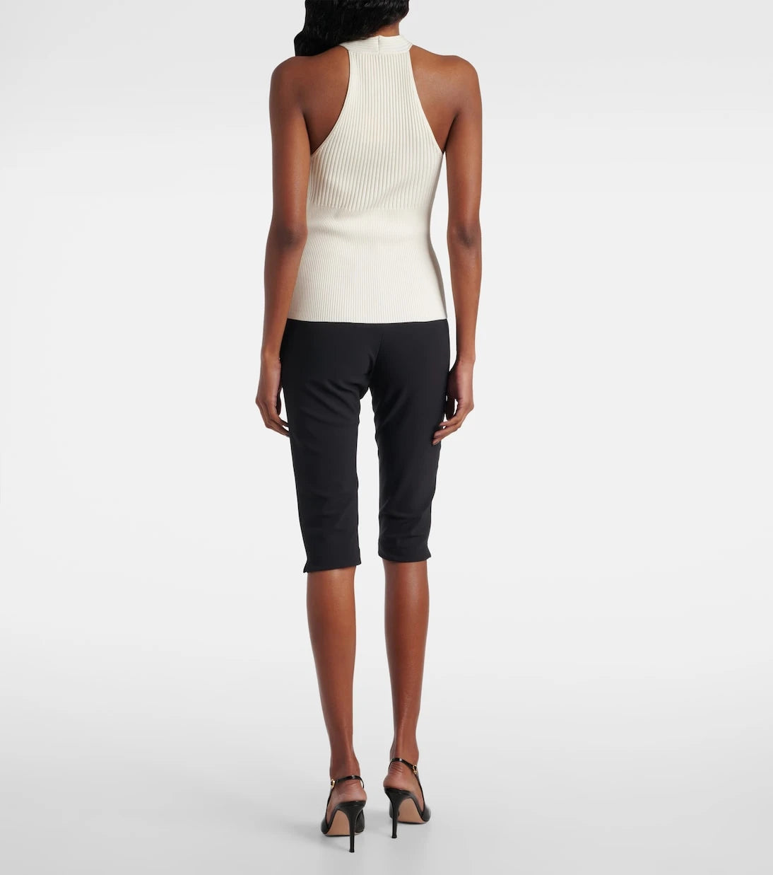 Simkhai - Andrea ribbed-knit halterneck top
