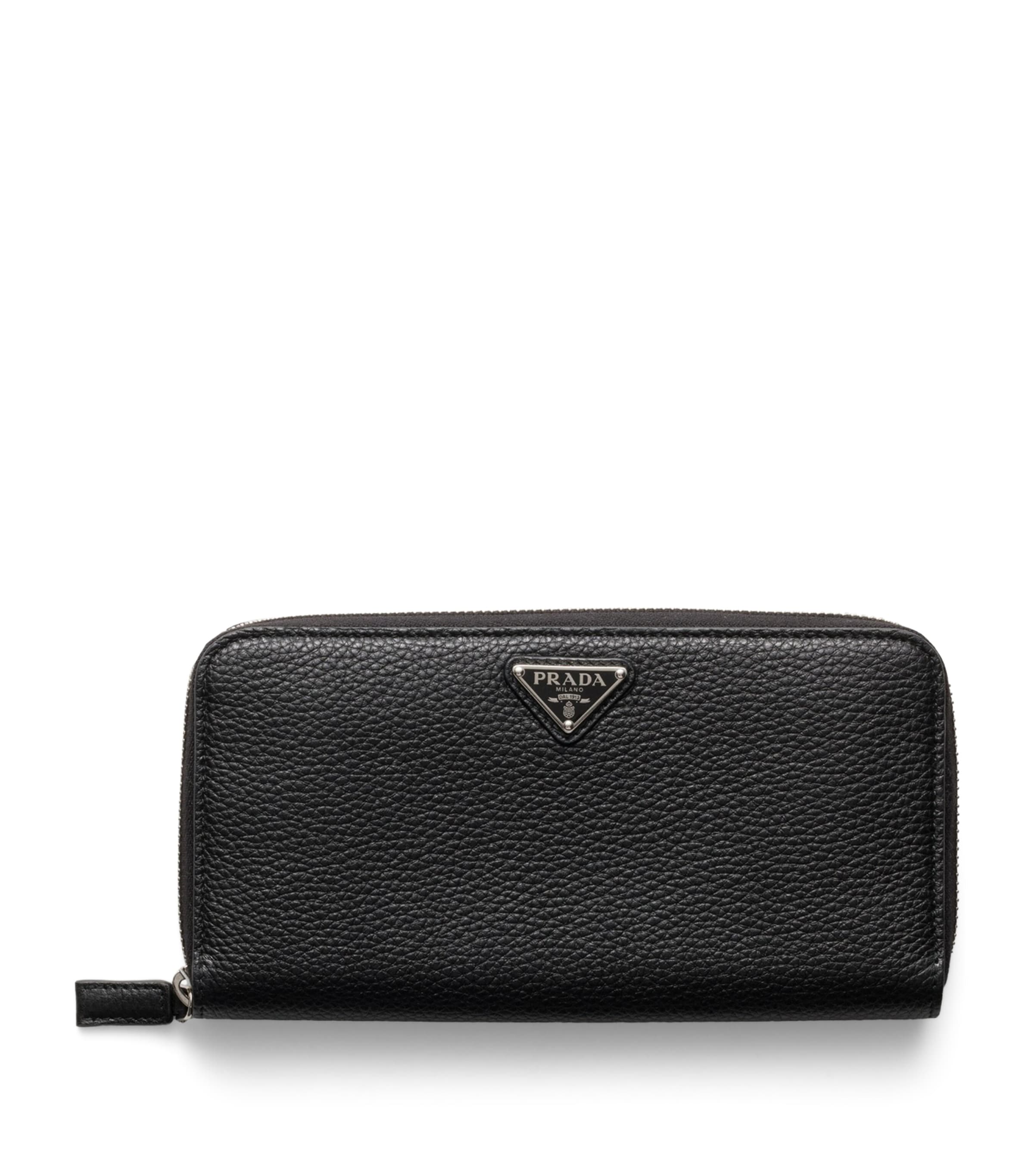 Prada Leather Zip-Around Wallet