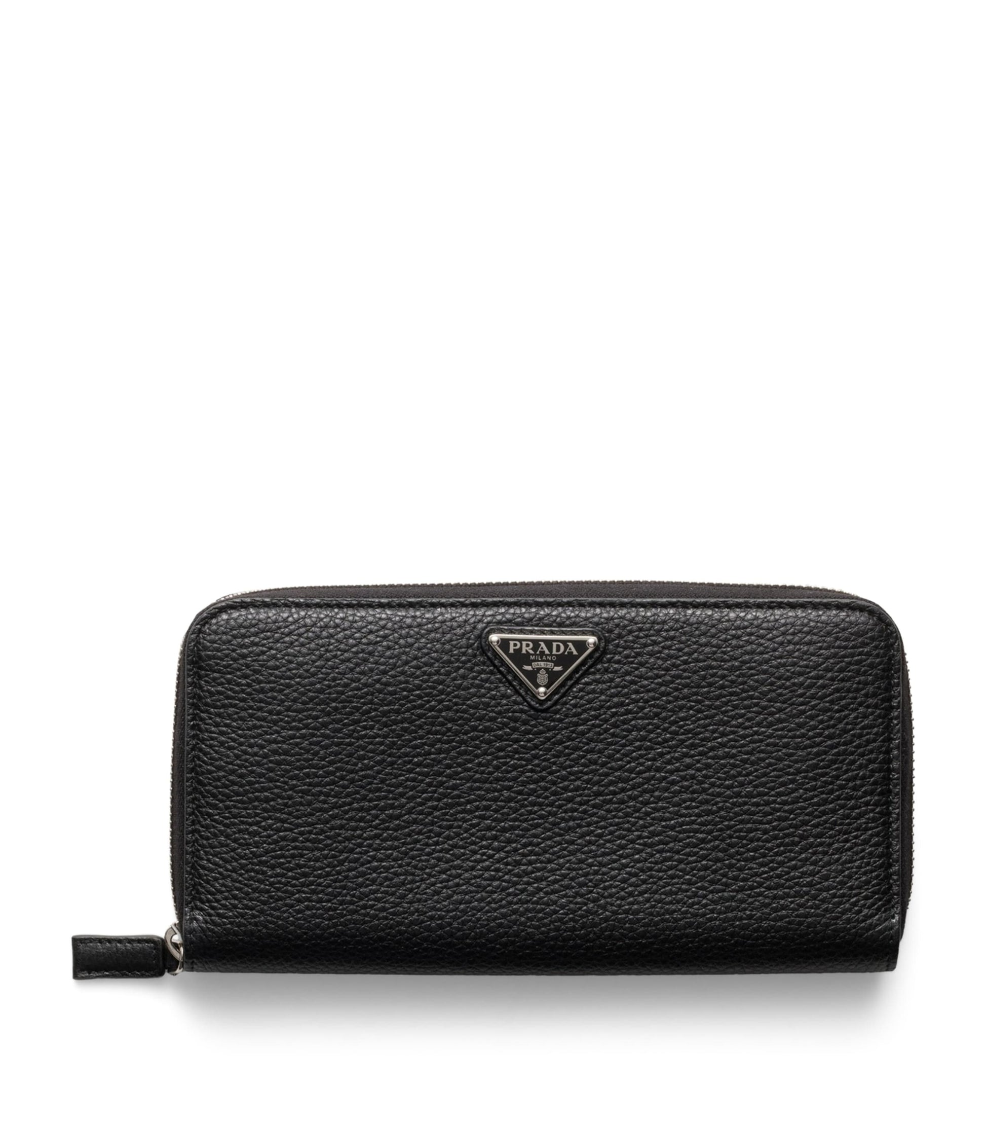 Prada Leather Zip-Around Wallet