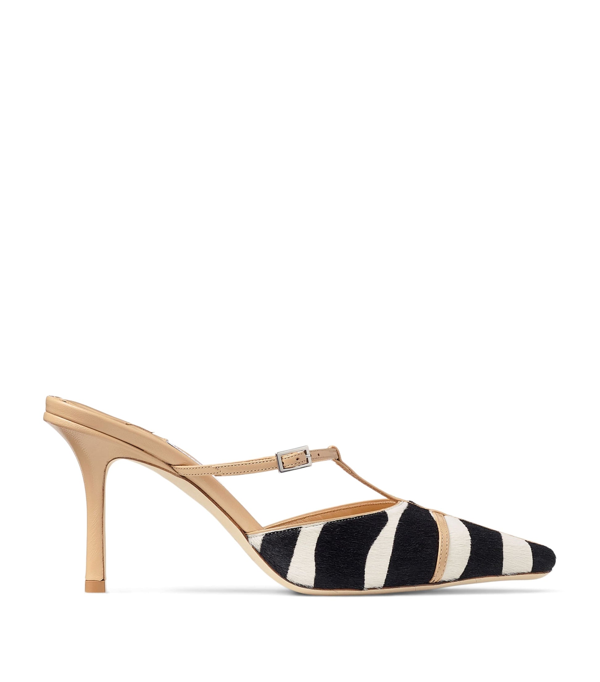 Jimmy Choo Black x Conner Ives Gloria Zebra Mules 85