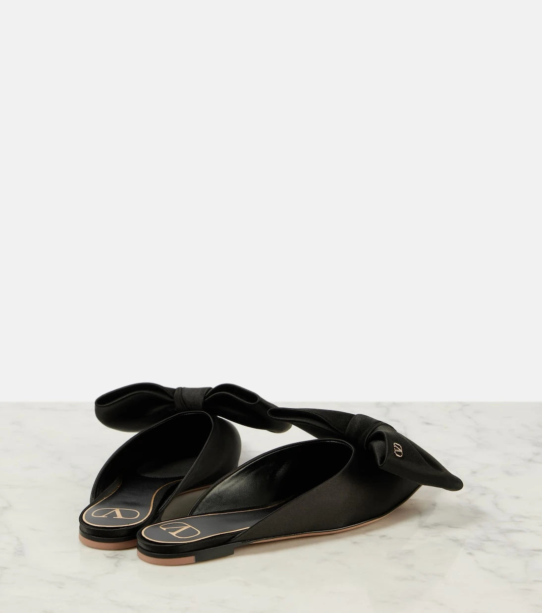 Valentino Garavani - Un Château Bow satin mules