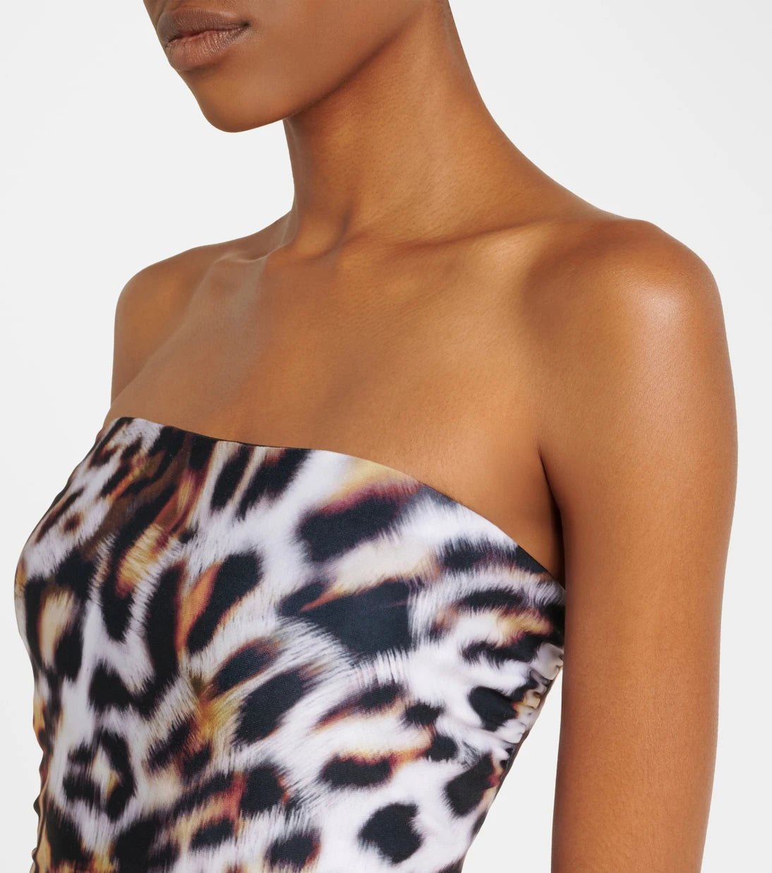 Norma Kamali - Bishop leopard print swimsuit