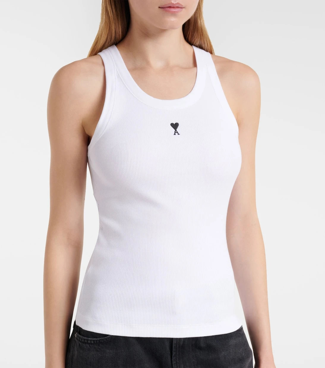 Ami Paris - Ami De Cœur cotton jersey tank top