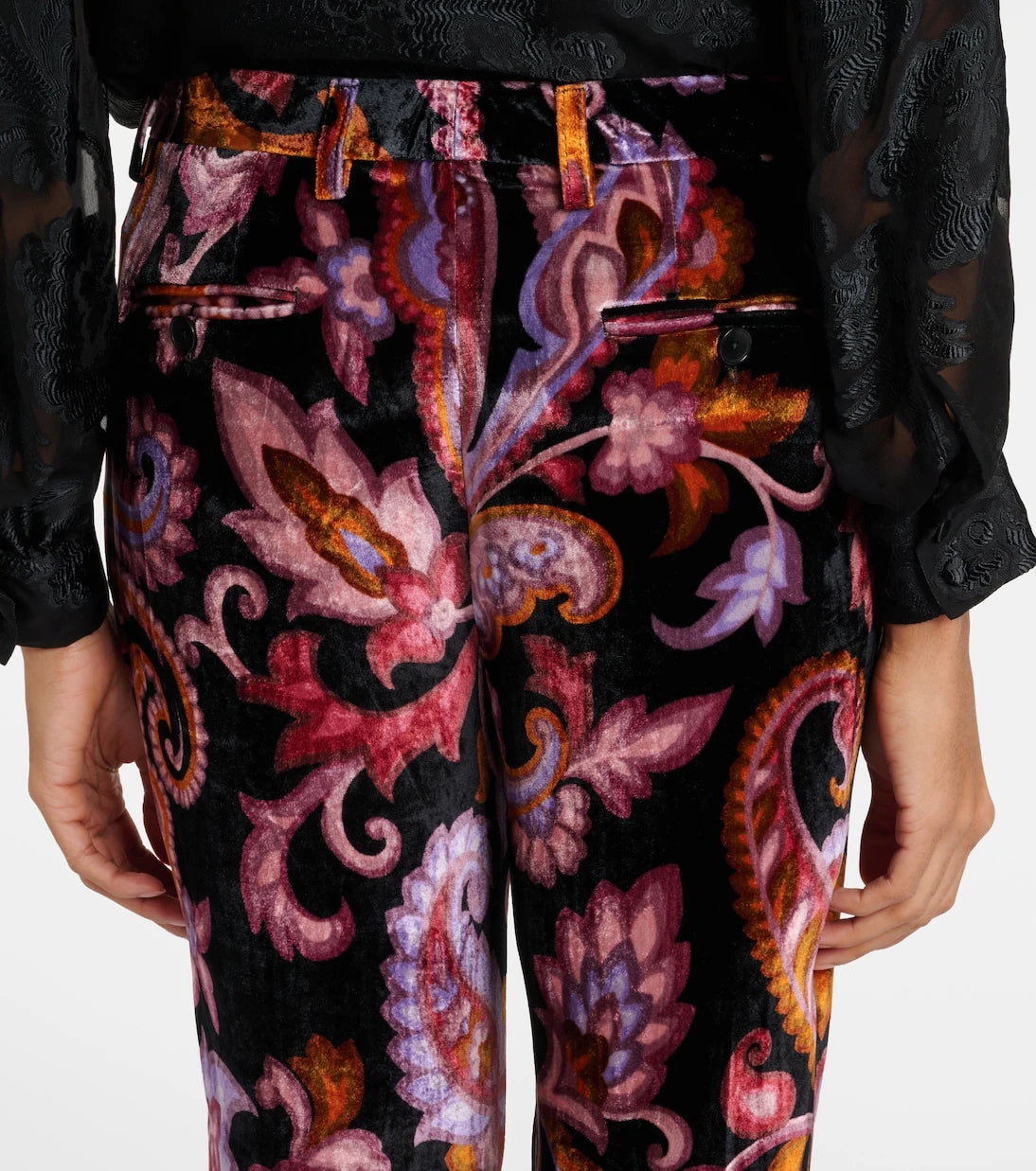Etro - Jacquard straight pants