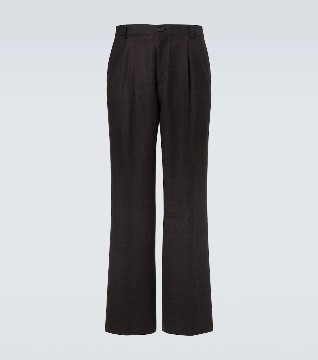 Dries Van Noten - Yünlü flanel geniş paça pantolon