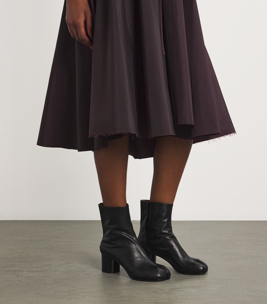 Maison Margiela Black Leather Tabi Boots 60