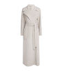 Max Mara White Water-Repellent Twill Trench Coat