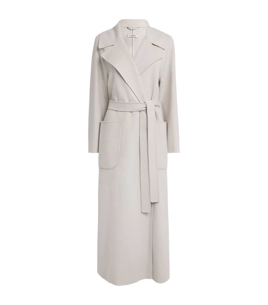 Max Mara White Water-Repellent Twill Trench Coat