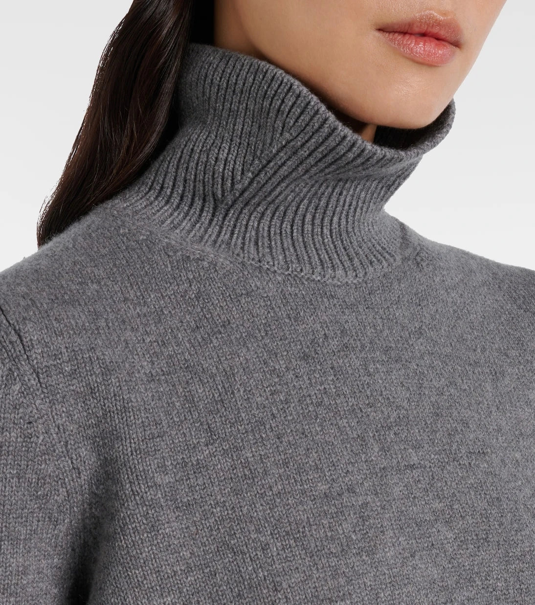 Alaïa - Kısa kesim kaşmir karışımlı boğazlı üst