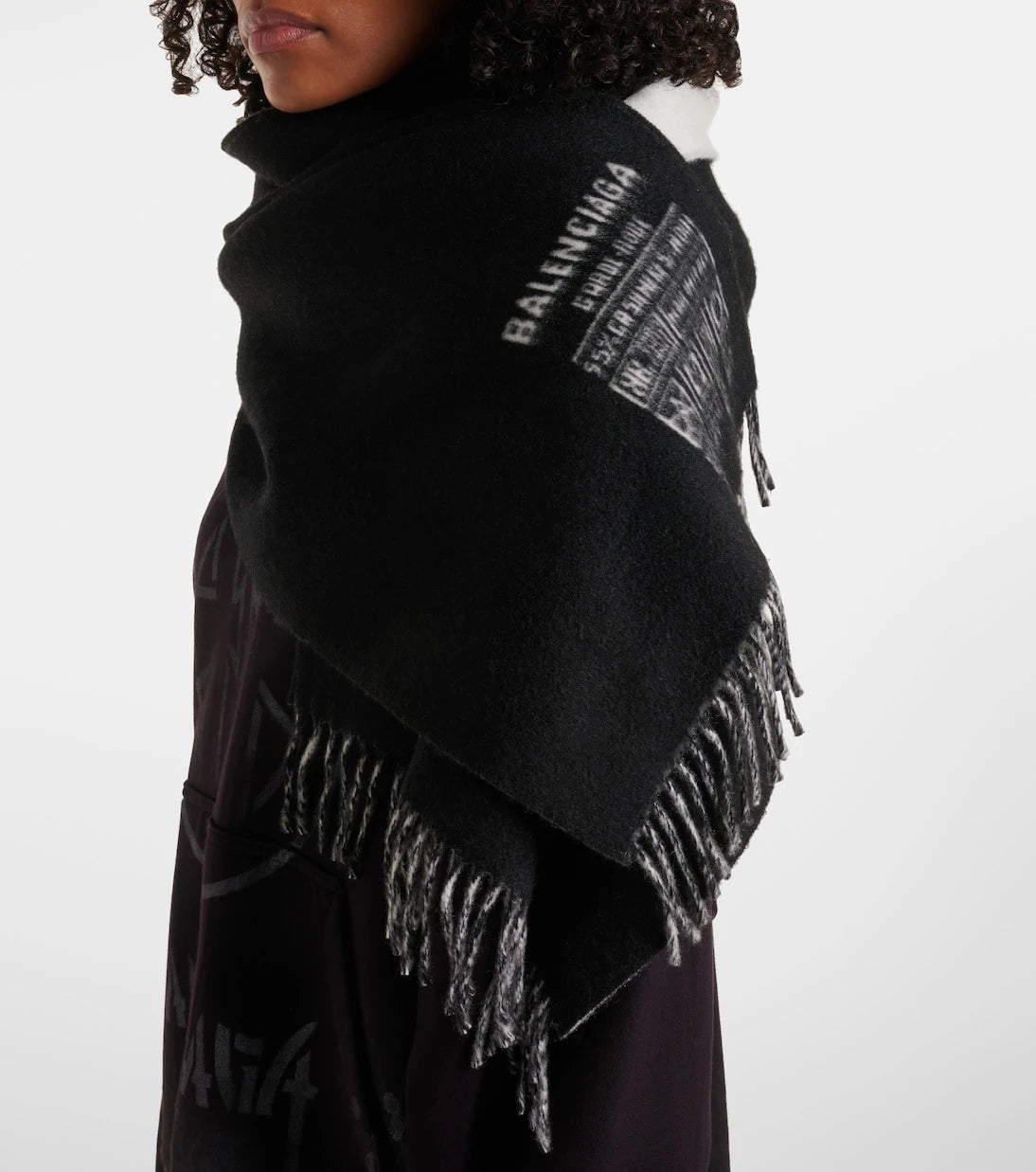 Balenciaga - Cashmere and wool scarf