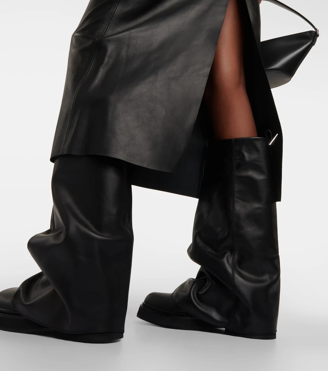 The Attico - Robin leather combat boots