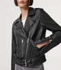 Black Leather Balfern Biker Jacket
