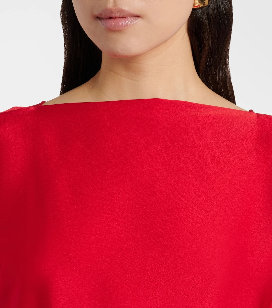 Max Mara - Draped satin gown
