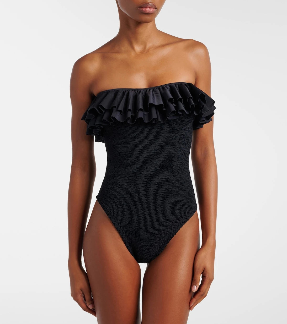 Hunza G - Eloise ruffled swimsuit