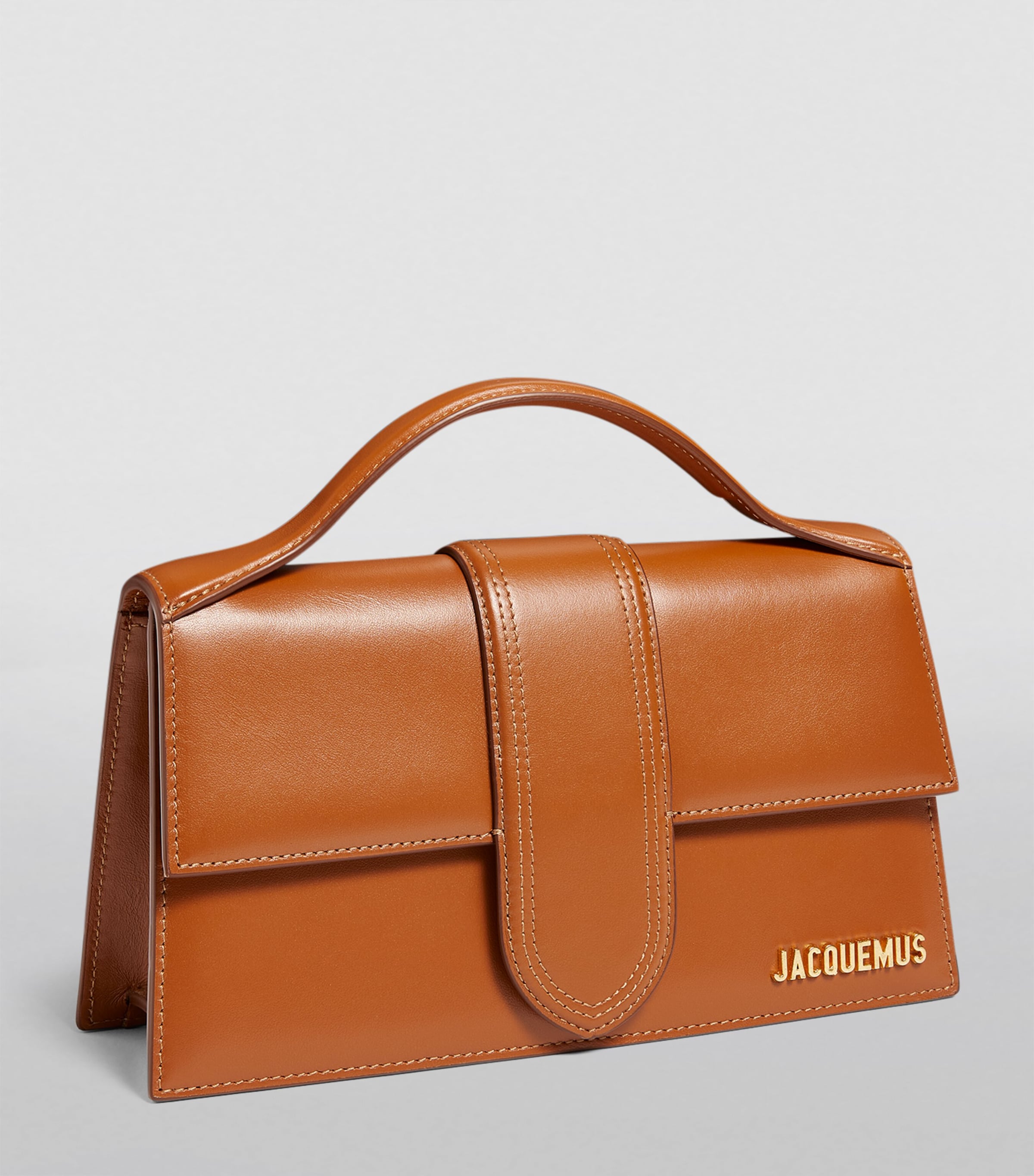 Jacquemus Brown Leather Le Grand Bambino Top-Handle Bag