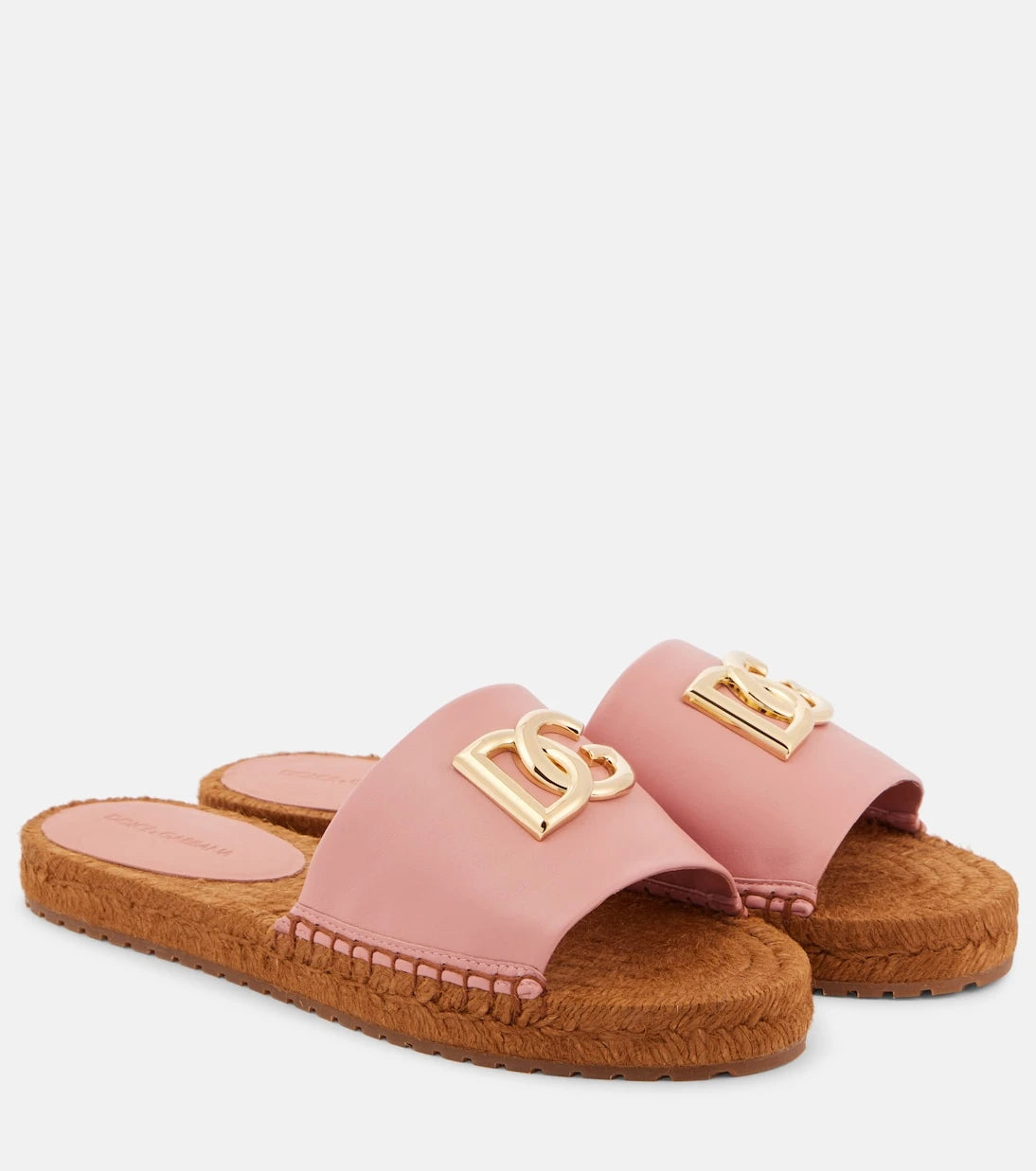 Dolce&Gabbana - DG deri espadril terlikler