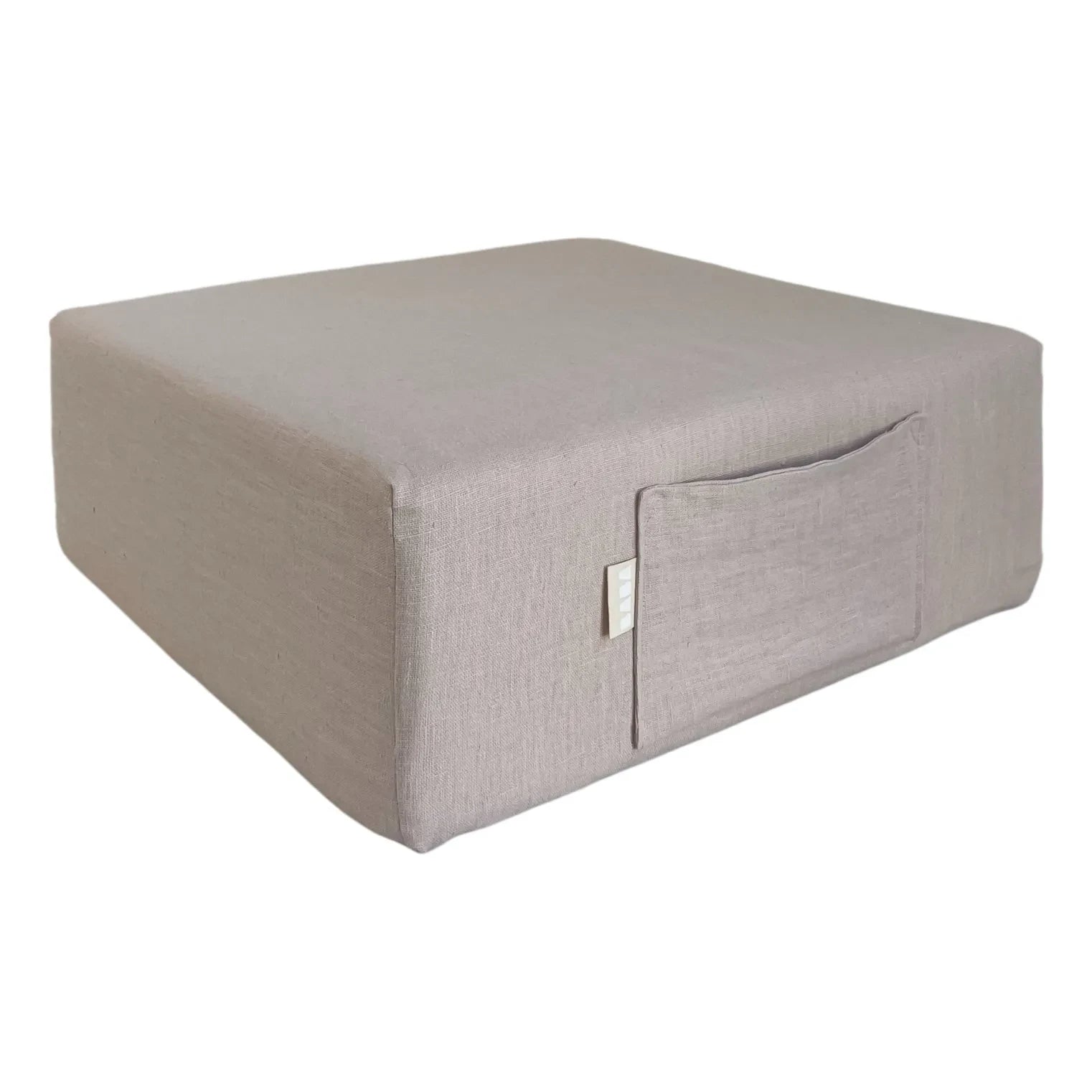 Maison BABA - BABA Washed Linen Pouf | Pale Pink