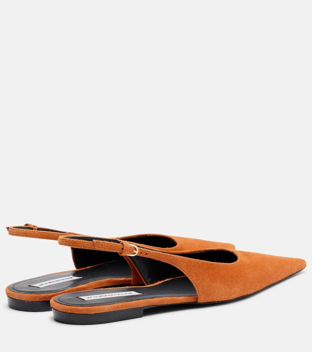 Victoria Beckham - Suede slingback flats