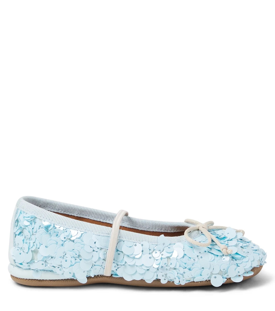 PèPè - Bow-detail sequined ballet flats