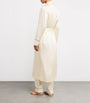 Ivory Silk Satin Robe