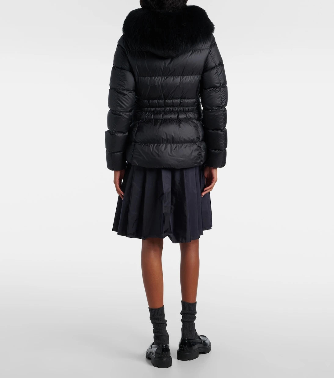 Moncler - Boed shearling-trimmed down jacket