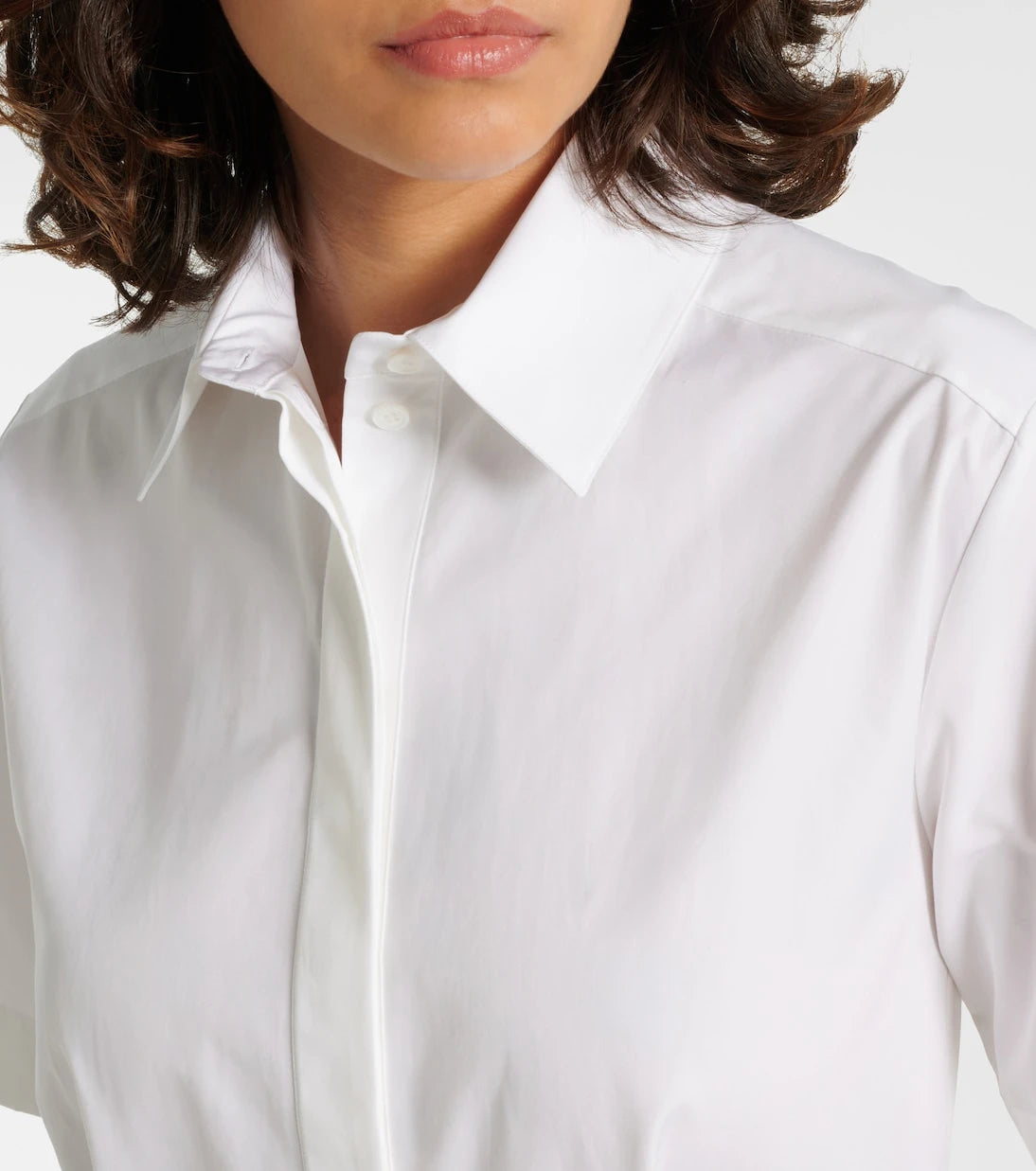 McQueen - Cotton poplin shirt dress