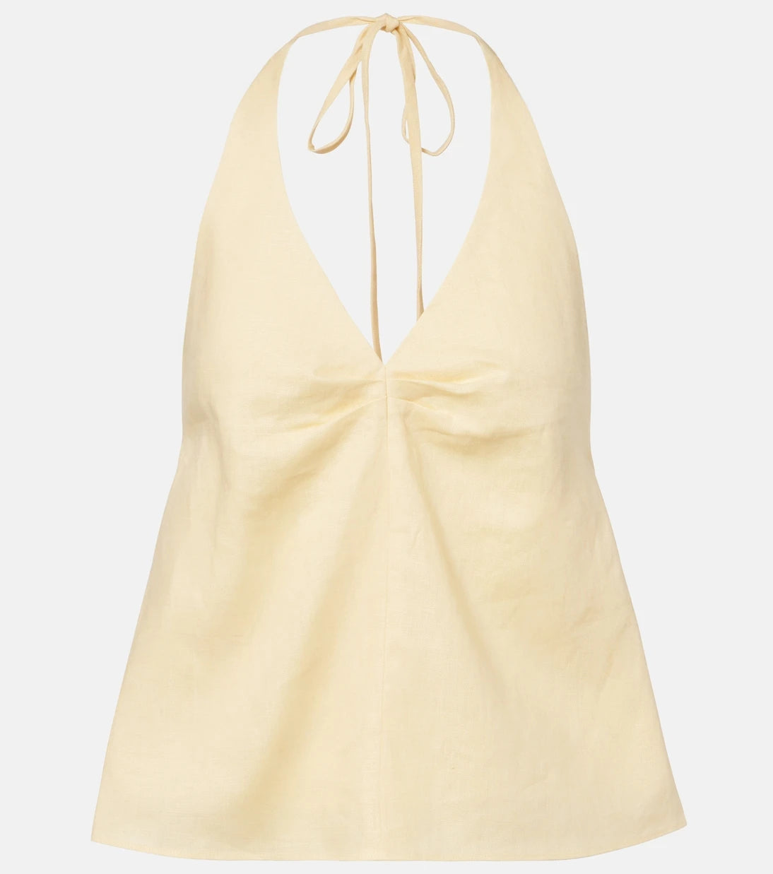 Staud - Corso halterneck linen top