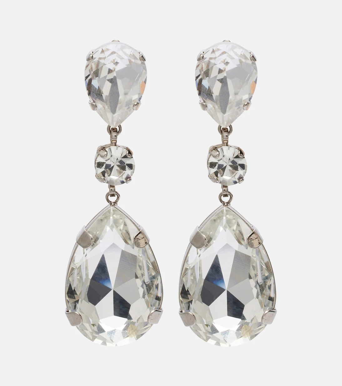 Dolce&Gabbana - Crystal-embellished clip-on earrings