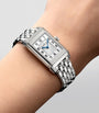 Small Stainless Steel and Diamond Reverso Classic Duetto Watch 21mm
