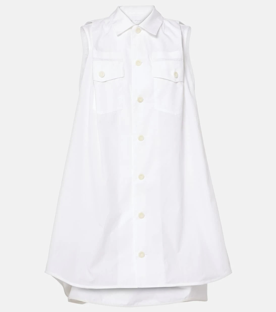 Sacai - Poplin minidress