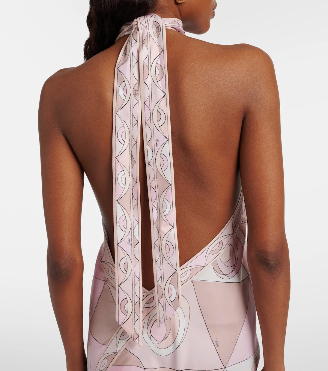 Pucci - Occhi silk twill maxi dress