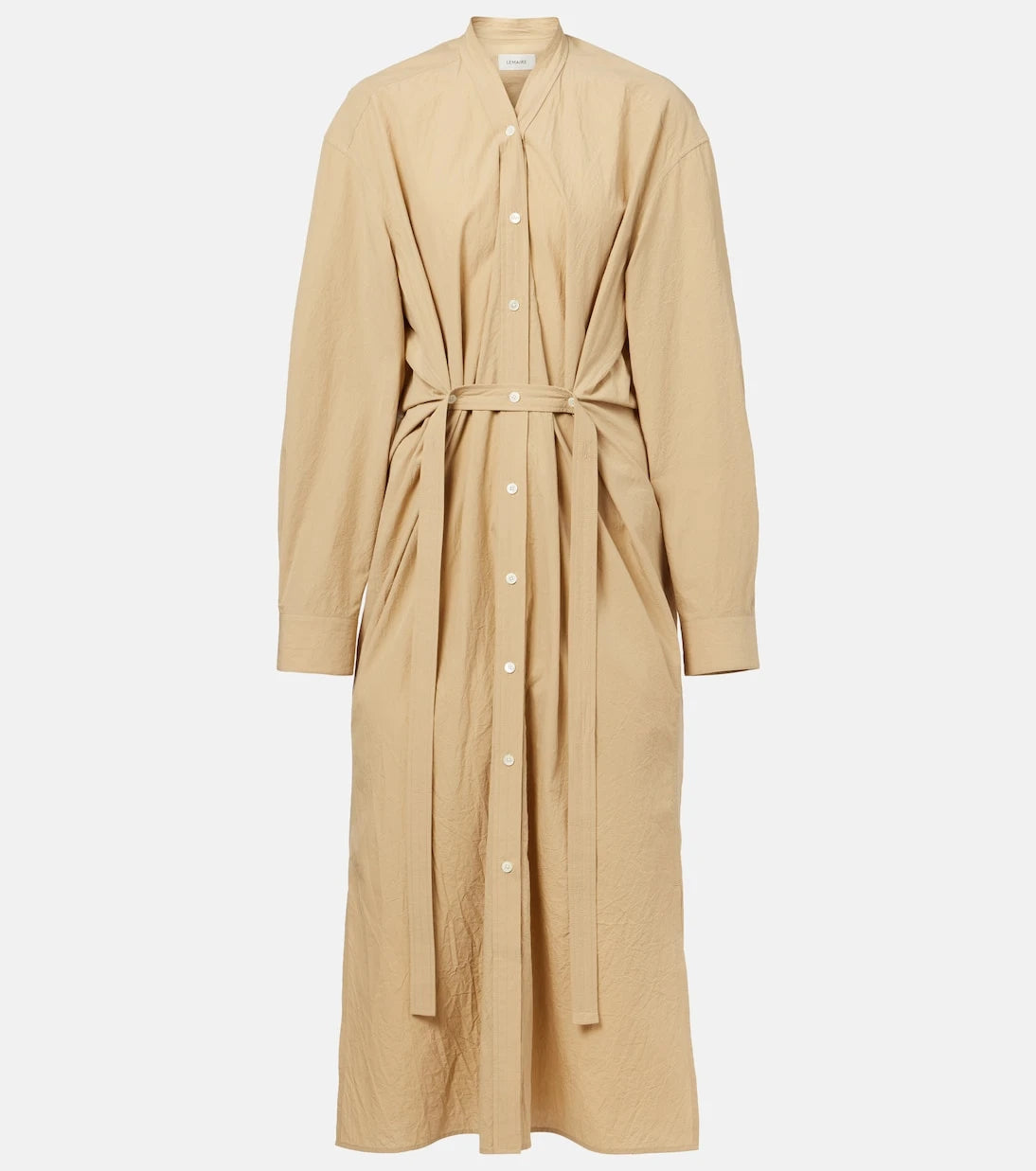 Lemaire - Belted cotton shirt dress