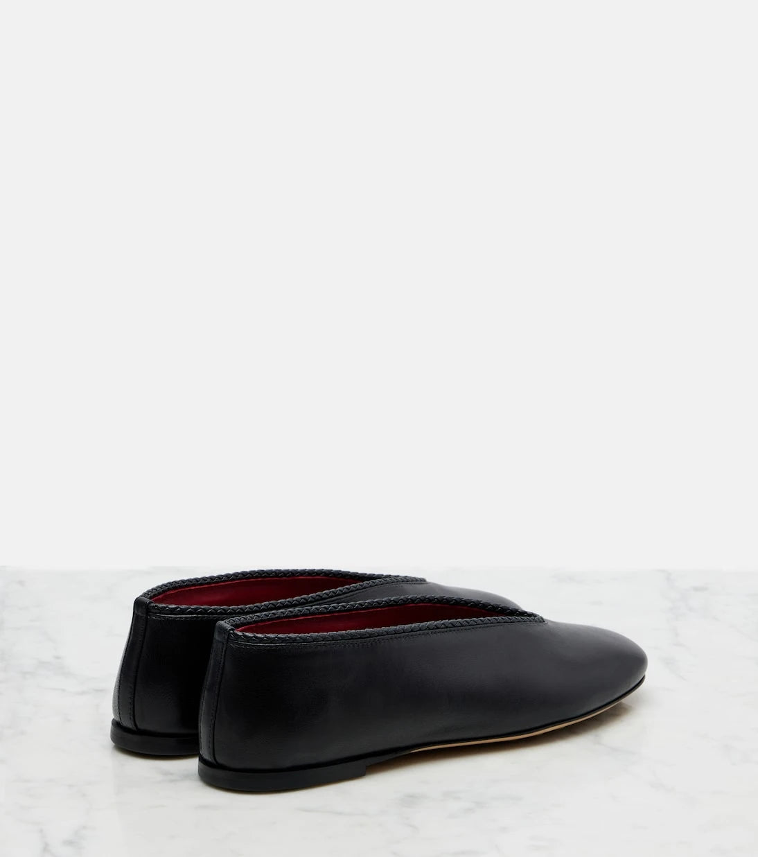 Bottega Veneta - Rosa leather ballet flats