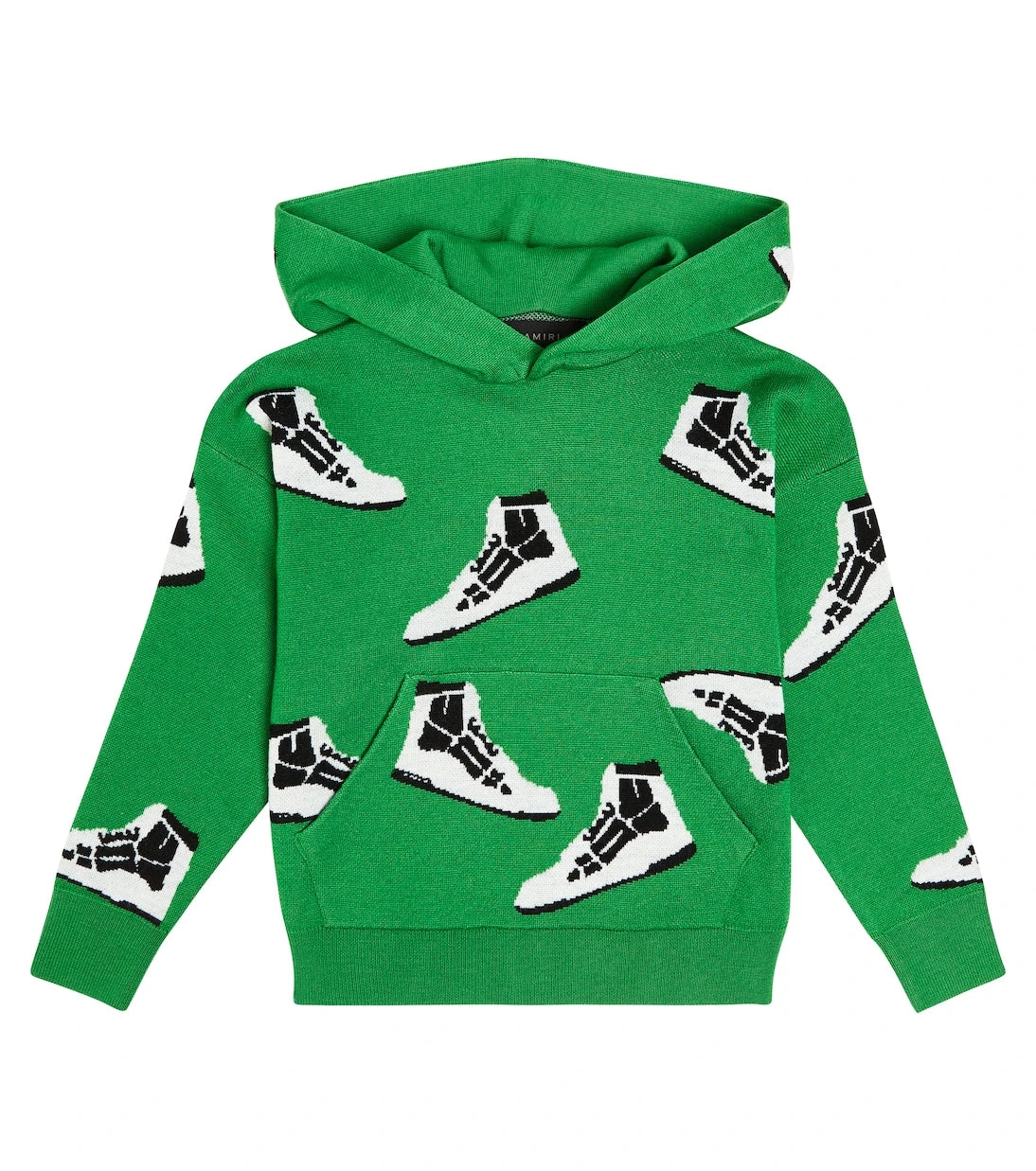 Amiri Kids - Skel Top intarsia wool hoodie