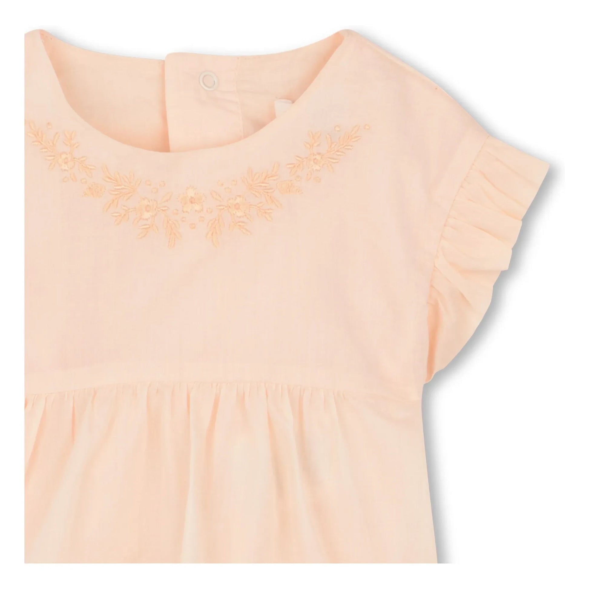 Chloé - Organic cotton blouse and bloomer set | Powder pink