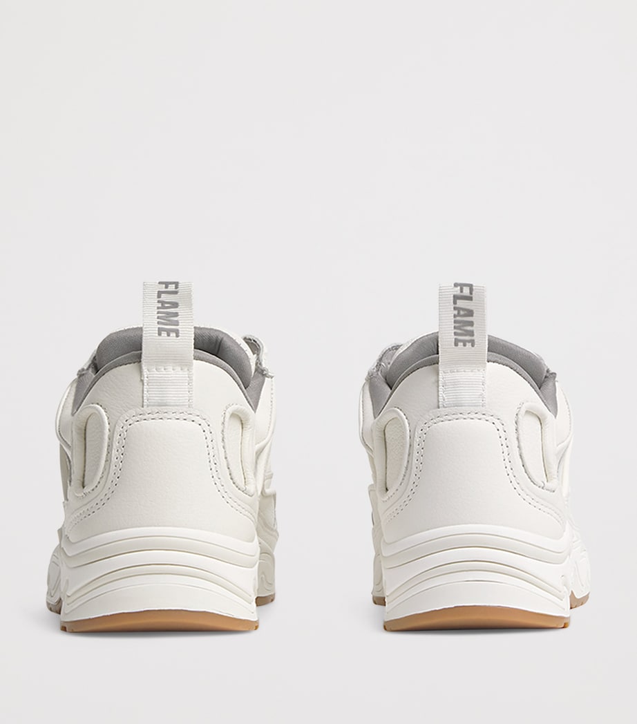 Beige Flame Sneakers