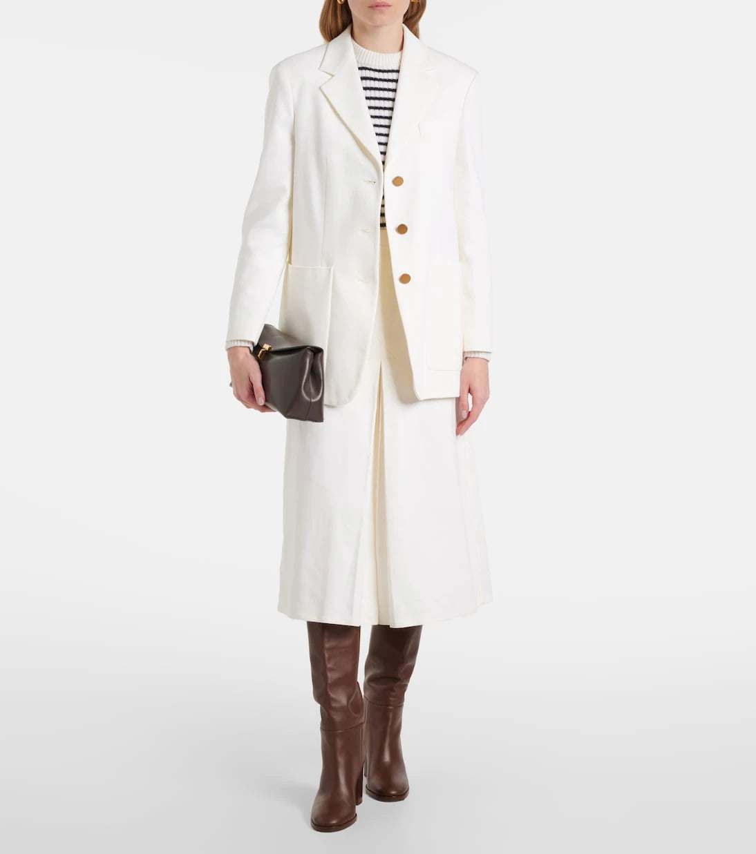Max Mara - جاكيت من دريل القطن بقصة مفردة
