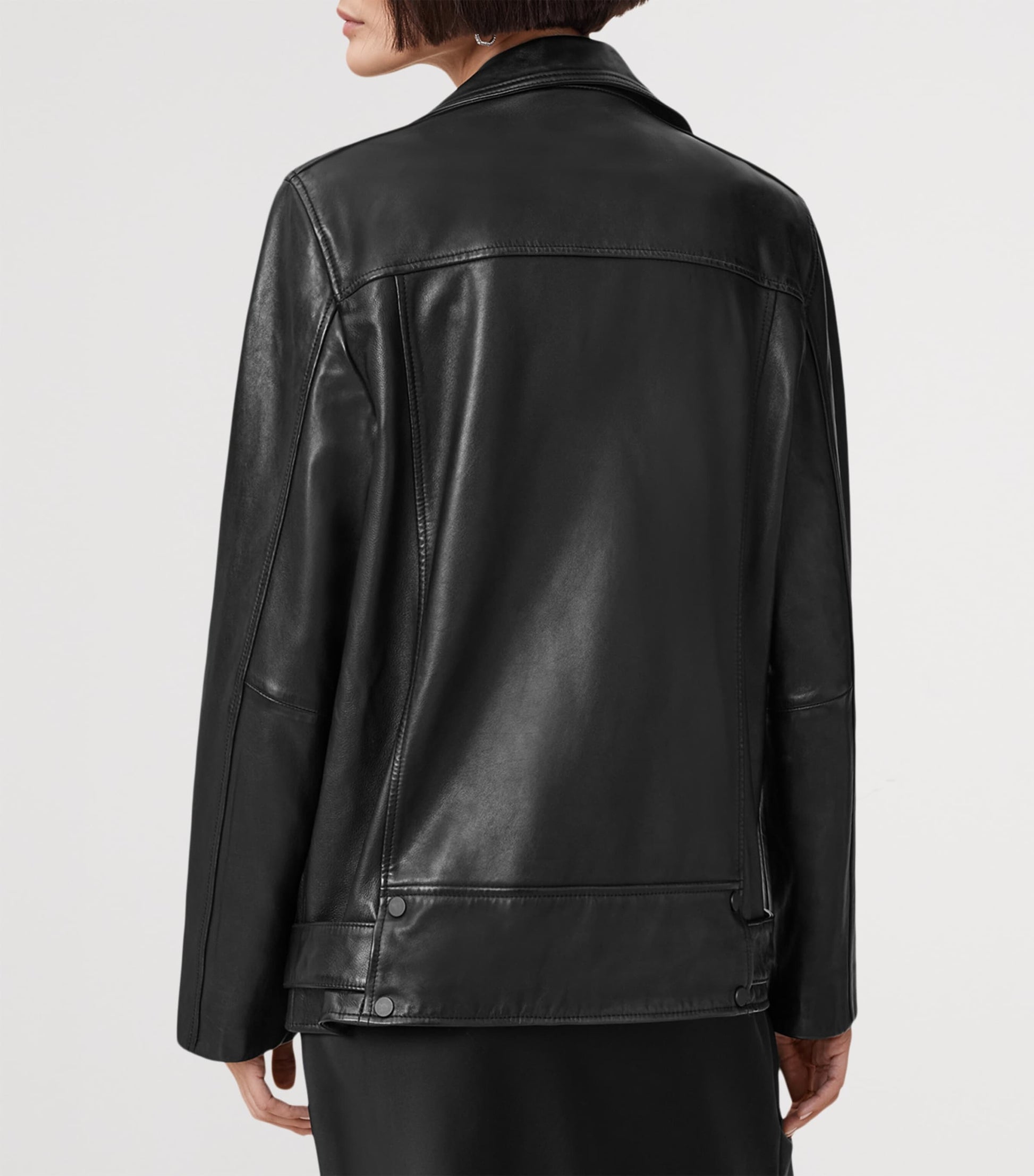 Black Leather Billie Biker Jacket