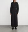 Toteme Black Slouch-Waist Maxi Dress