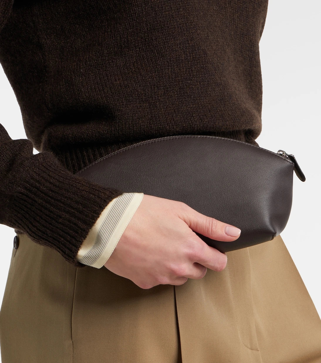 The Row - Melinda leather clutch