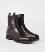 Brunello Cucinelli Brown Leather Chelsea Boots
