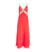 Bocan Orange Silk Chiffon Slip Nightdress