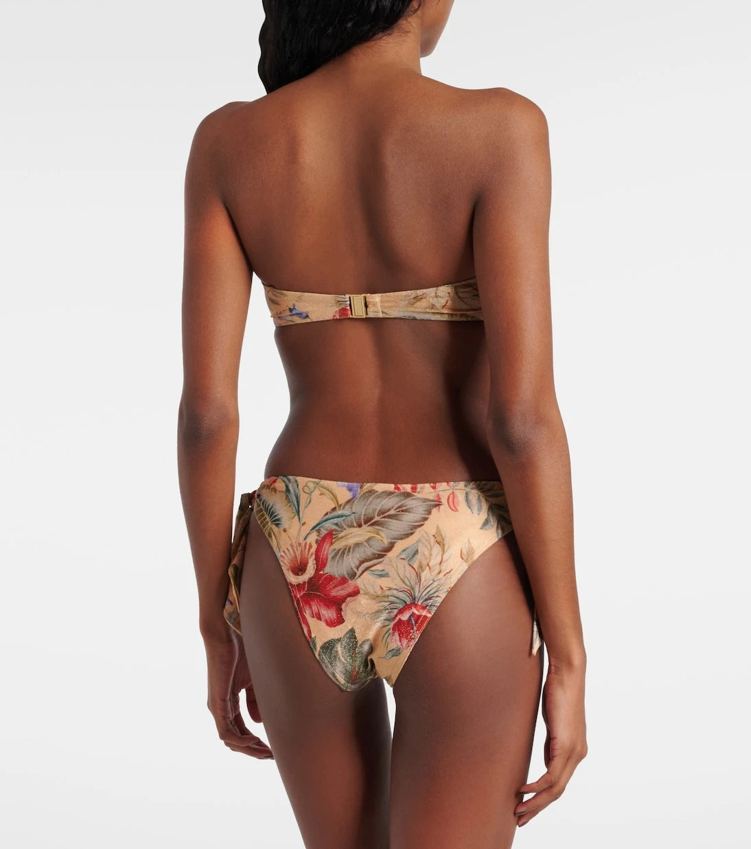 Zimmermann - Coco bow-detail floral swimsuit