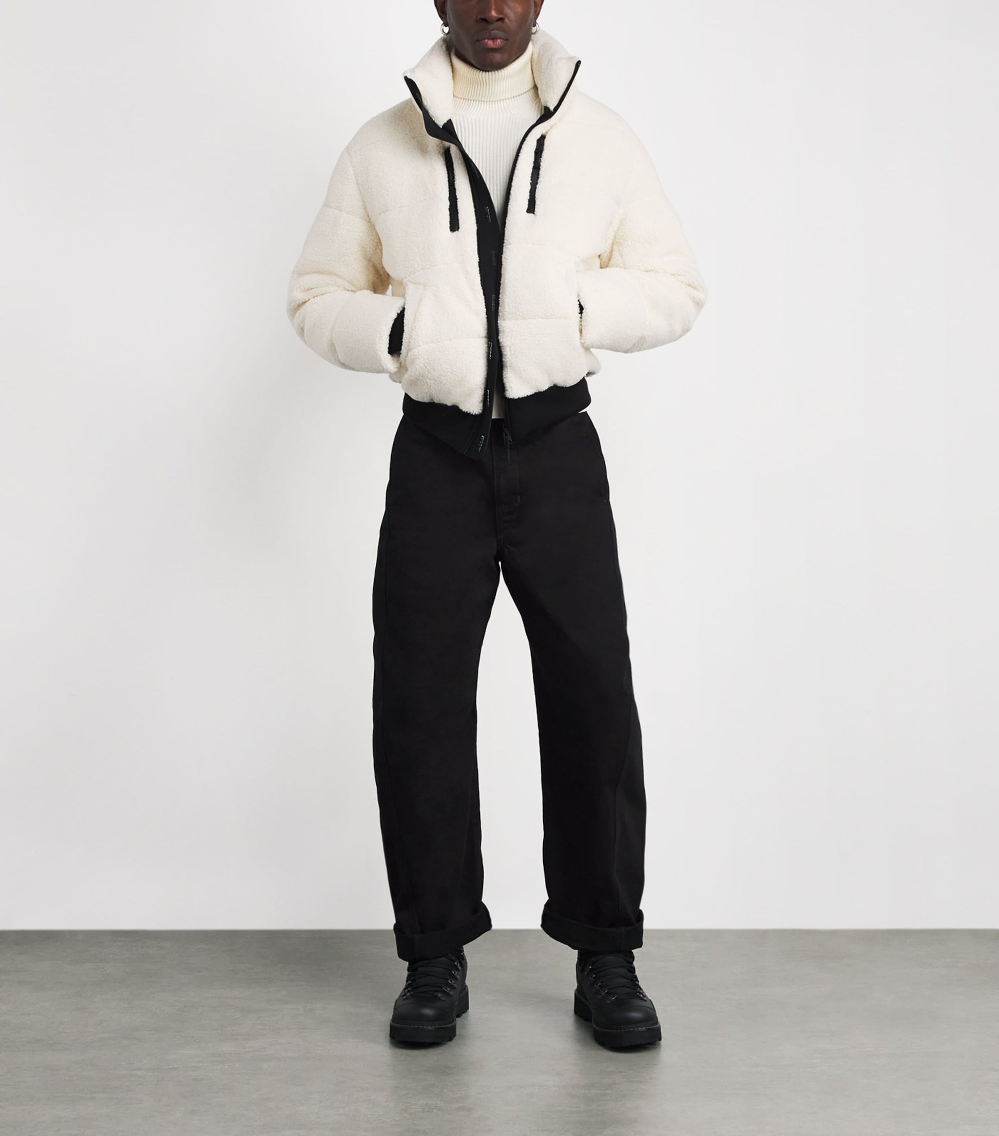 Fleece Shepard Down Teddy Jacket