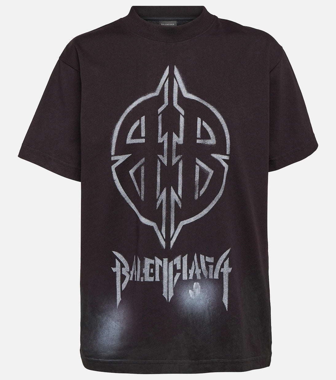 Balenciaga - Metal BB oversized cotton jersey T-shirt