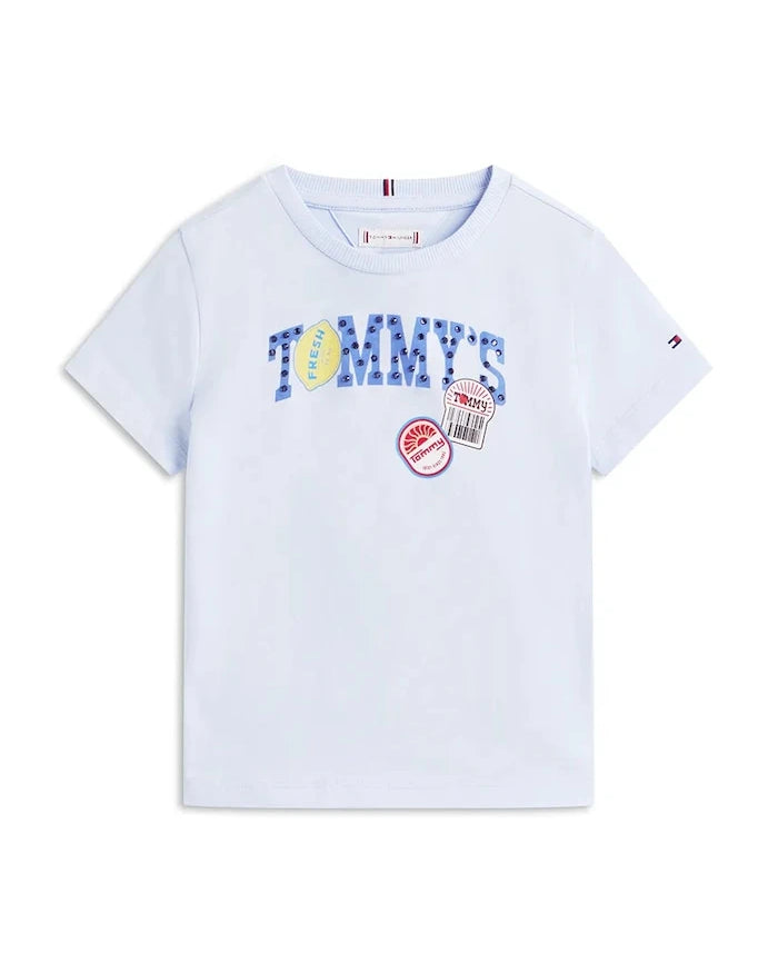 Çocuklar için pamuklu Tommy Hilfiger tişört